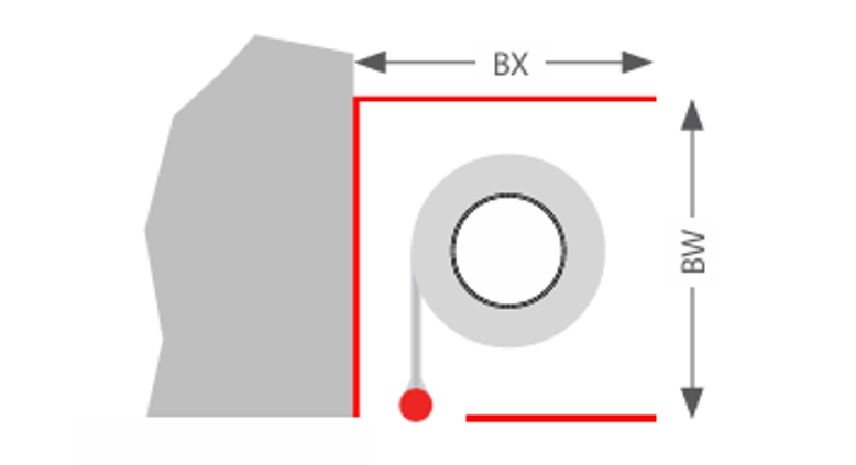 Wall without housing cover